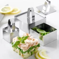 Udstikkerforme &amp; Bageringe Steel-Function Udstikkerforme – Kvadrat Eller Rund (9 Dele)