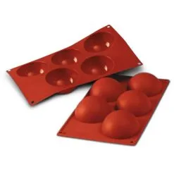 Muffinsforme &amp; Silikoneforme Silikomart – Stor Halvkugleform Af Silikone (5 Stk)