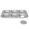 Tærteforme Patisse Silvertop – Tærteform 6 Stk. M/løs Bund – Ø10 Cm.