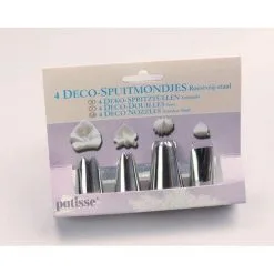 Sprøjteposer &amp; Tyller Patisse – Tyller 18/8 Rstfr. Stål – Sæt M/4 Stk